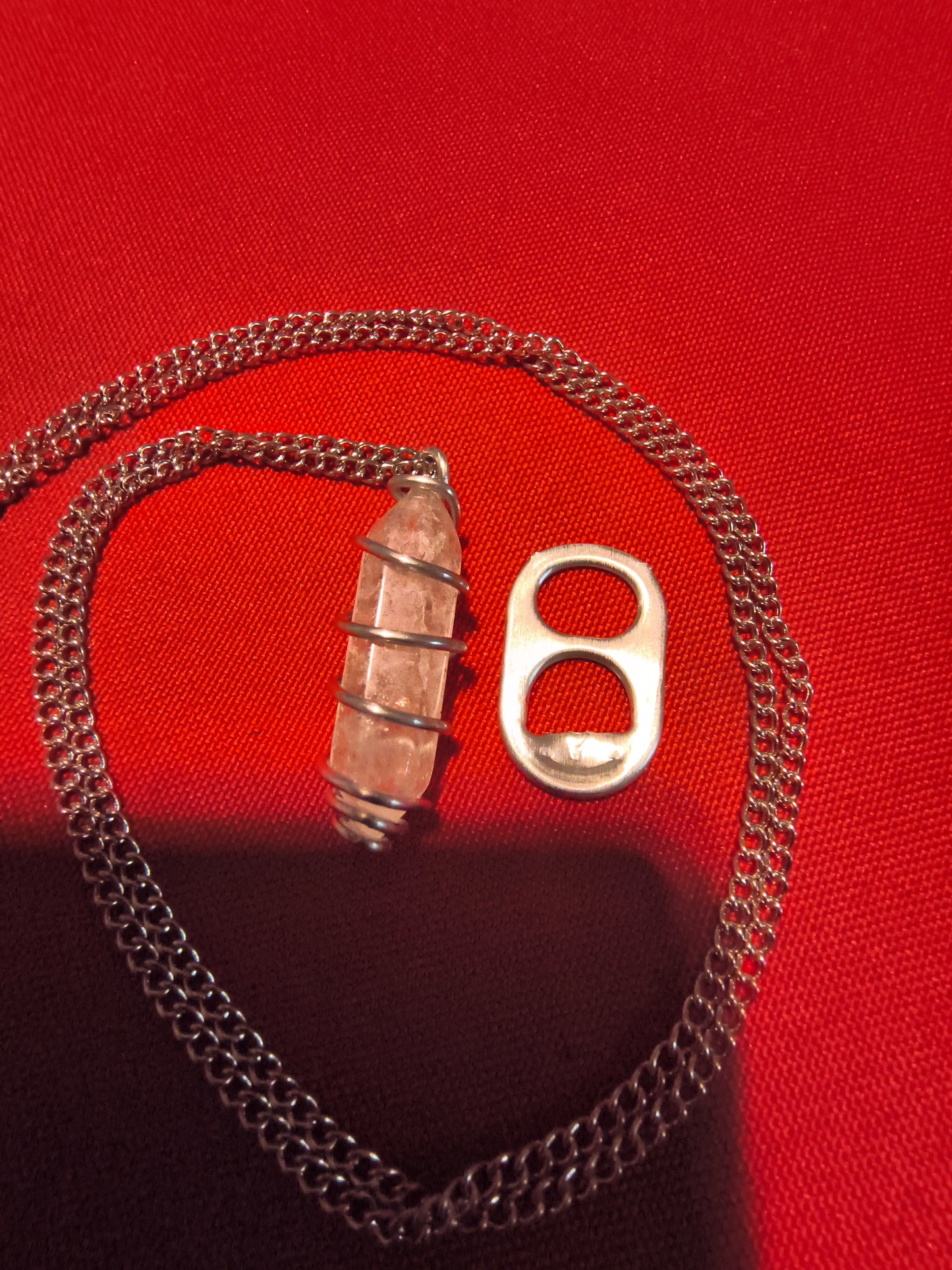 Clear quartz necklace